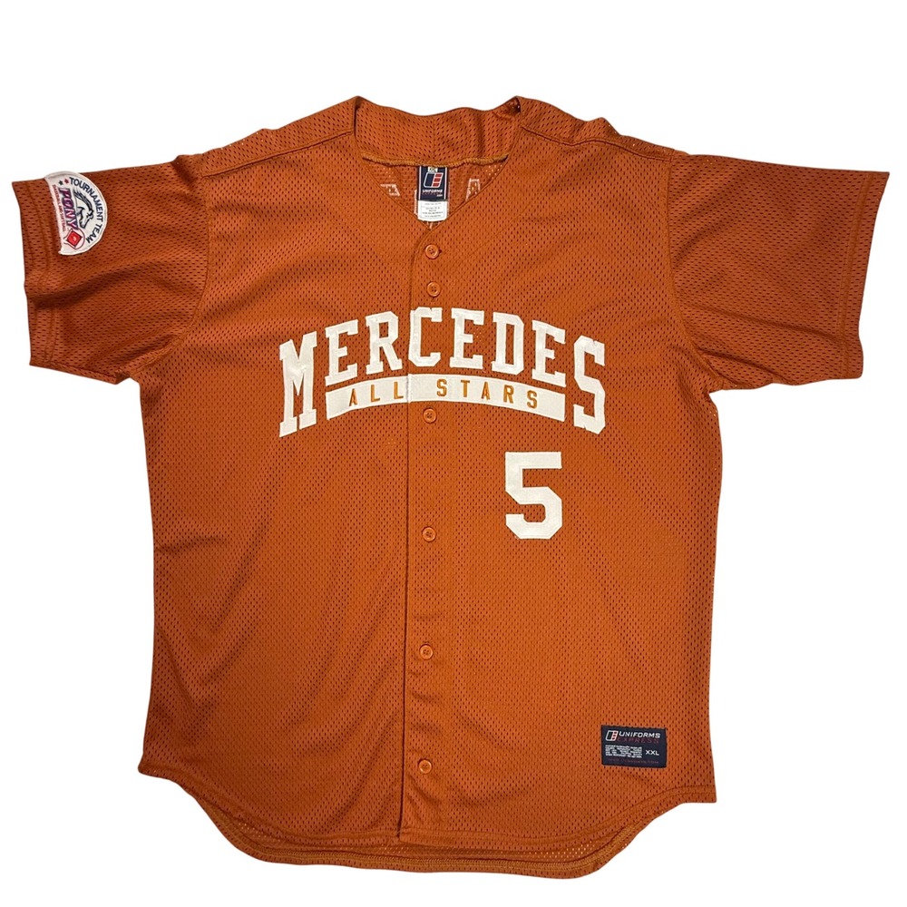 Uniforms Express Mercedes All Stars Garza 5 Baseball Jersey Orange Mens XXL